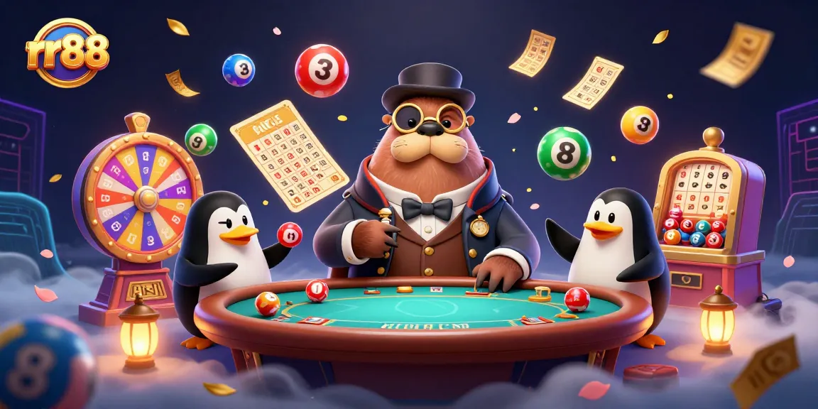 Play poker underwater with rr88's immersive design featuring colorful lottery elements.
