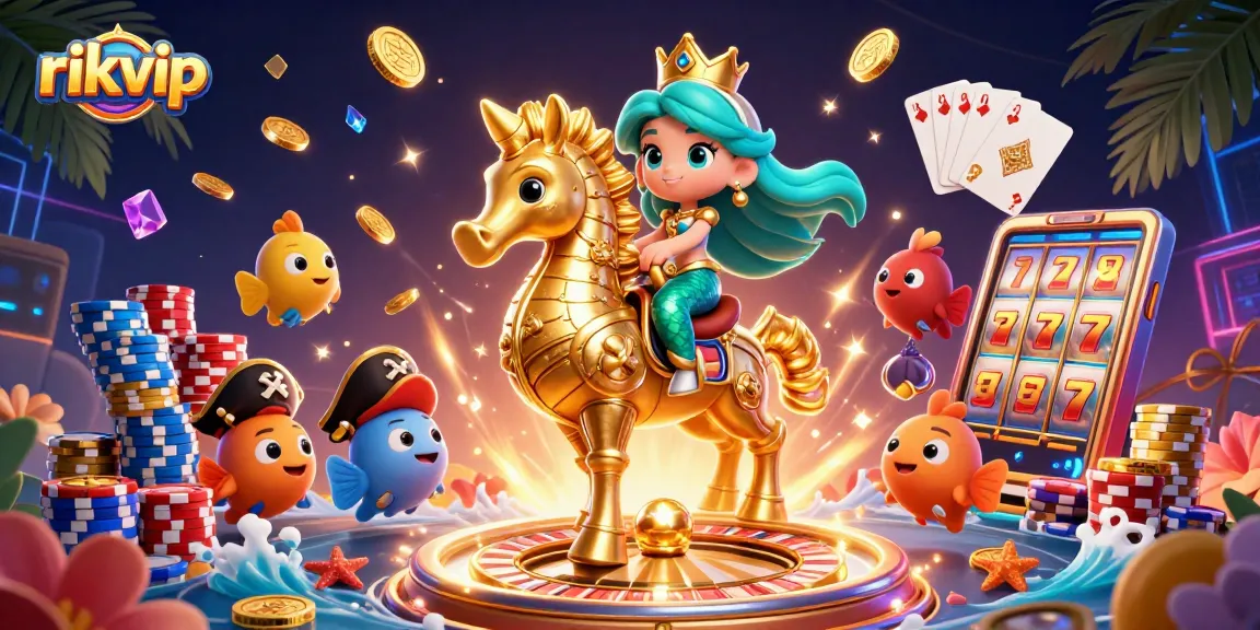 Experience thrilling gameplay at rikvip with vibrant casino-themed characters and elements.