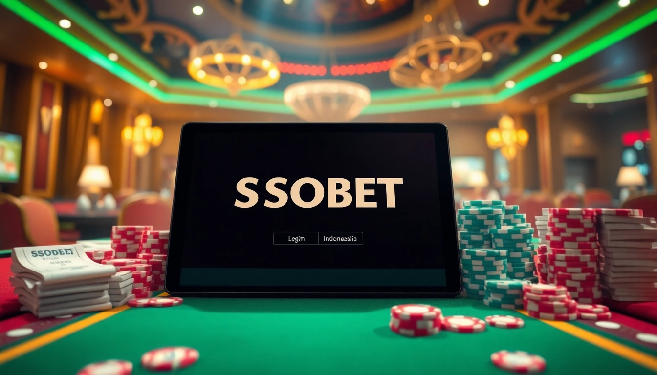 Experience sbobet login indonesia in a vibrant online casino atmosphere filled with betting excitement.