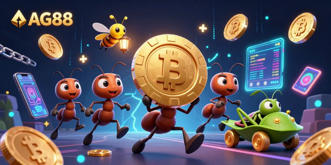 AG88 brings excitement as ants execute a thrilling heist for a giant poker chip.