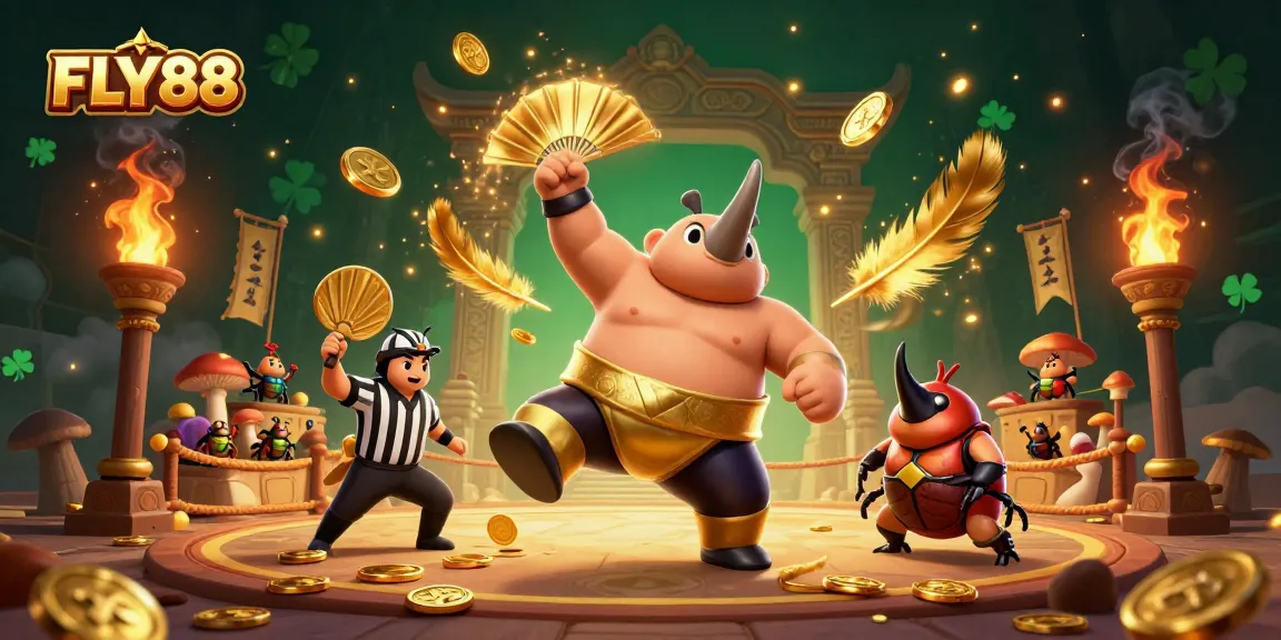 Experience gaming excitement with FLY88's stunning beetle champions and golden treasures.
