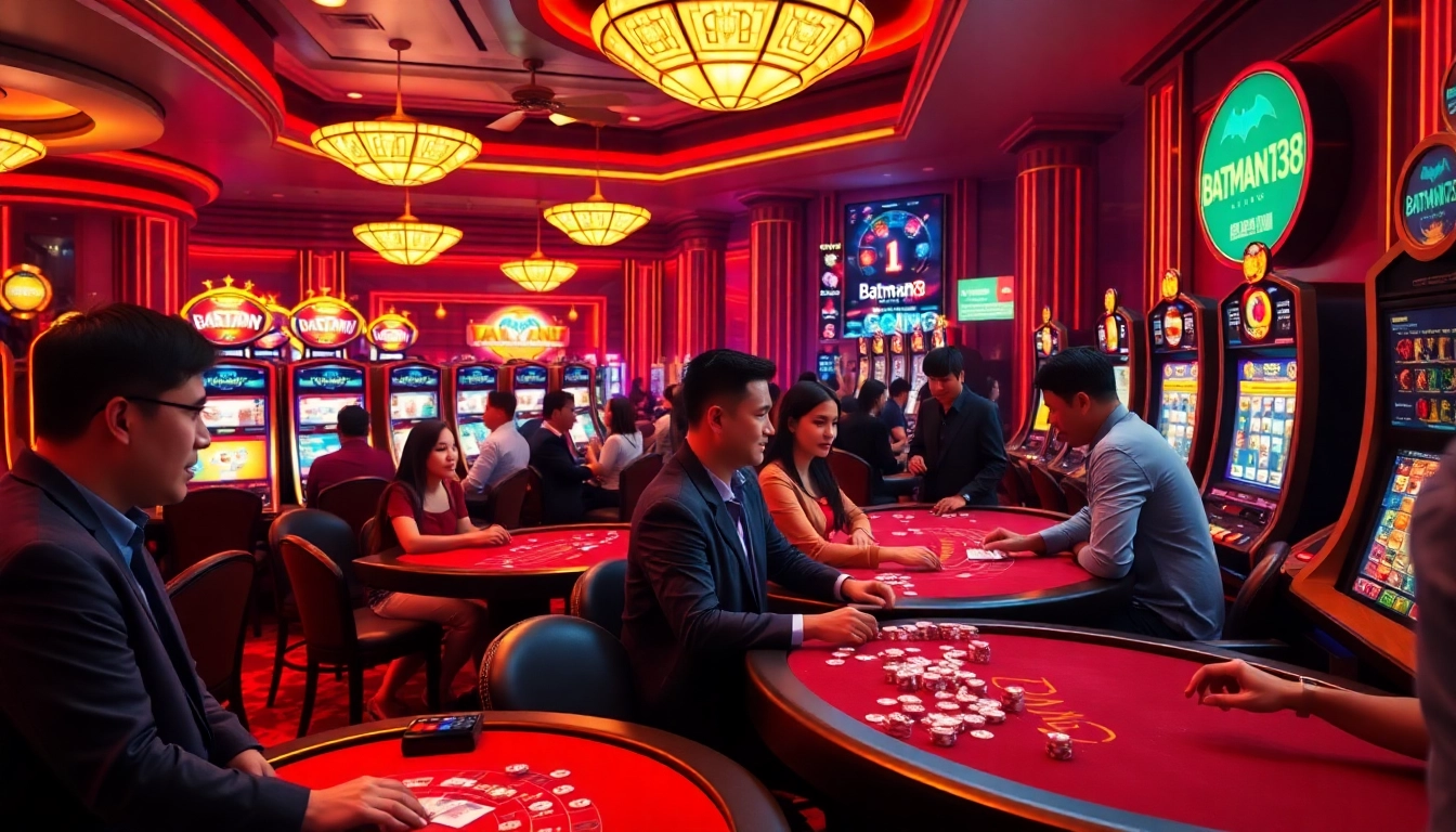 Experience the excitement of Batman138 online gaming with vibrant slot machines and tables.