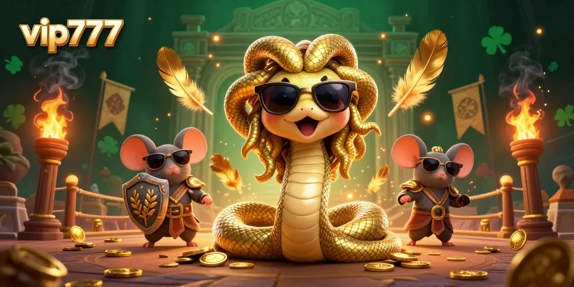 Experience the thrill of winning at vip777 casino with Medusa and her lucky symbols.