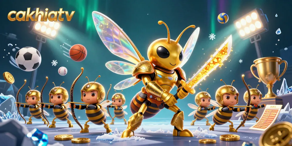 Engage with cakhiatv's immersive sports betting experience featuring vibrant characters and dynamic elements.