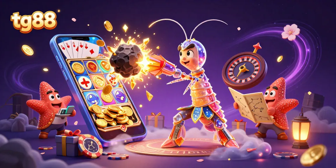 Experience exhilarating wins at tg88 with a galactic samurai mantis shrimp amid exploding golden gems.