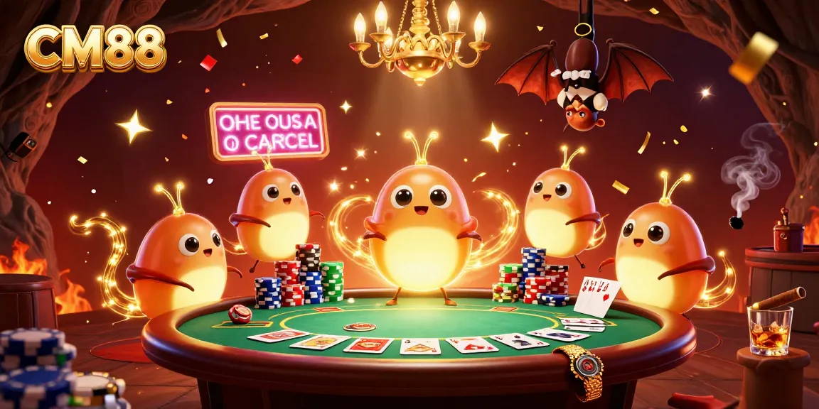 Experience thrilling gambling thrills at CM88 with packed poker tables and vibrant casino atmosphere.