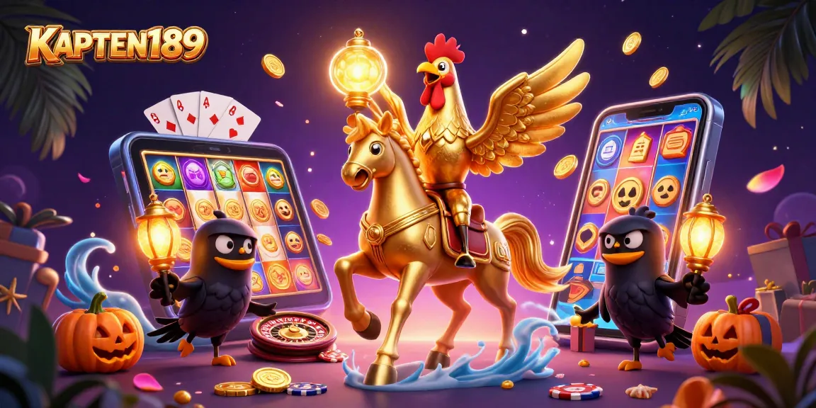 KAPTEN189 permainan slot online dengan karakter unik dan elemen kasino yang menarik