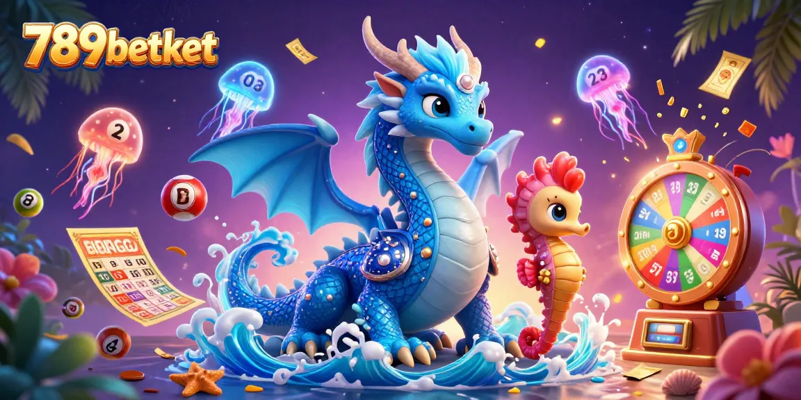Engage in thrilling actions at 789betket with vivid lottery elements and magical underwater characters.