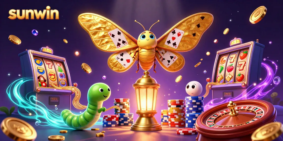 Win with sunwin while enjoying vibrant casino scenes featuring lucky slot symbols and golden treasures.