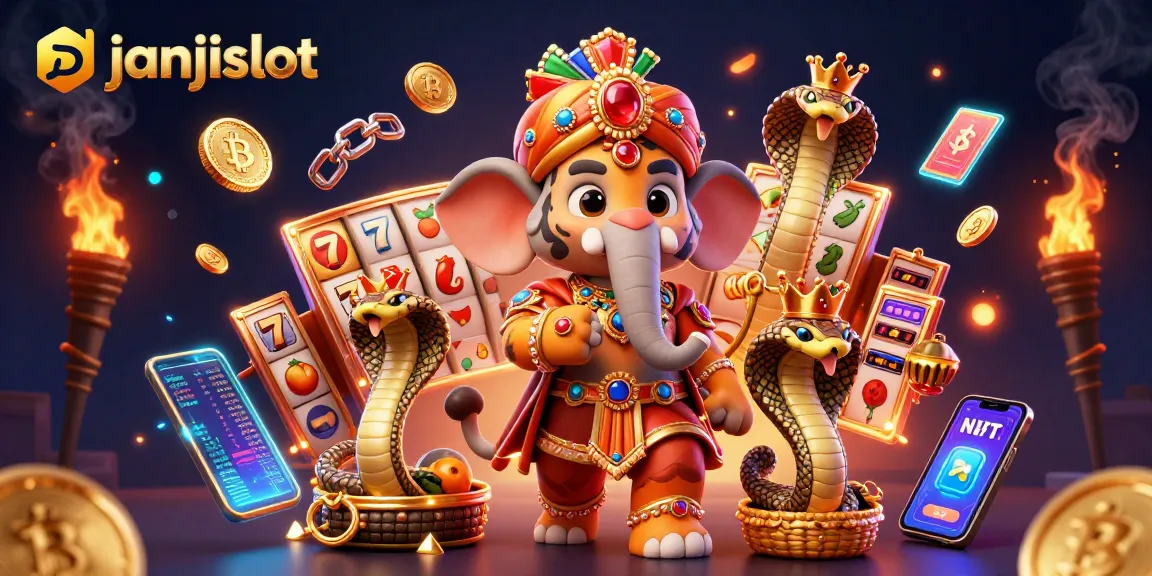 Spin the reels with janjislot, where a cartoon maharaja gathers crypto riches and fun!