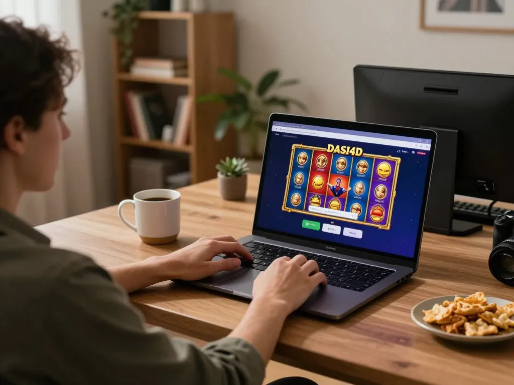 Terlibat dalam login DASI4D dan bermain slot online yang cerah di pengaturan rumah yang nyaman.