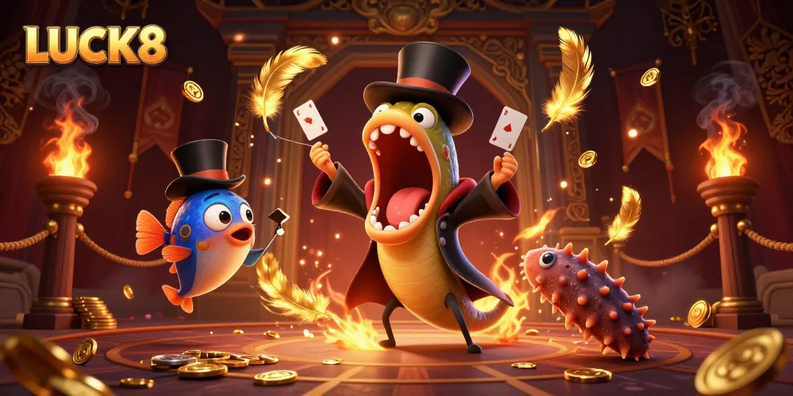 Play exciting card games at LUCK8 Casino featuring vibrant magic elements and thrilling action.