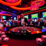 Experience the thrill at Jun88.buzz with players placing bets at a vibrant roulette table.