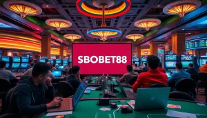 Menyajikan SBOBET88 dalam suasana taruhan olahraga yang dinamis dan menarik di dalam kasino.