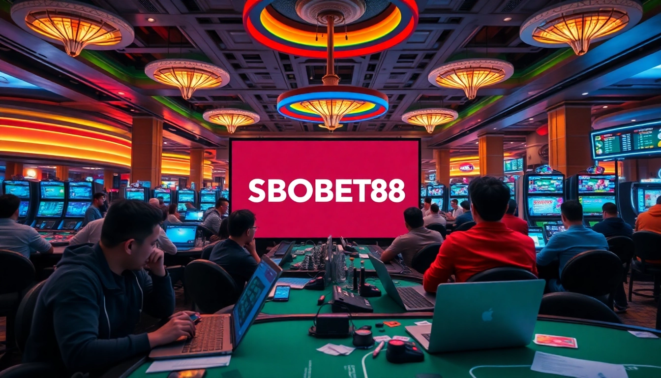 Menyajikan SBOBET88 dalam suasana taruhan olahraga yang dinamis dan menarik di dalam kasino.