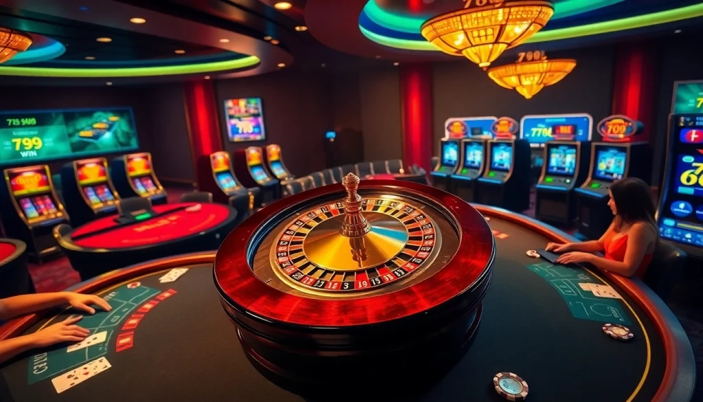 Experience the excitement of winning at the casino with the vibrant 789 win gameplay scene.