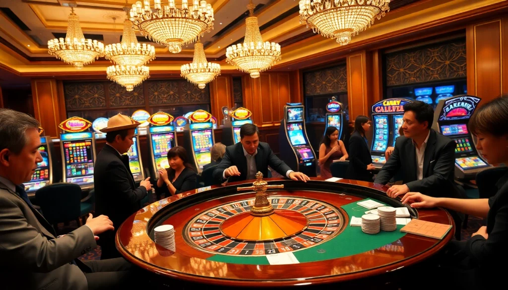 Experience the excitement of GO8 gaming with high-stakes roulette and vibrant slot machines.