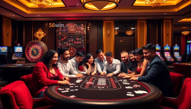 Experience the excitement of gambling at 56win with live games and vibrant casino atmosphere.