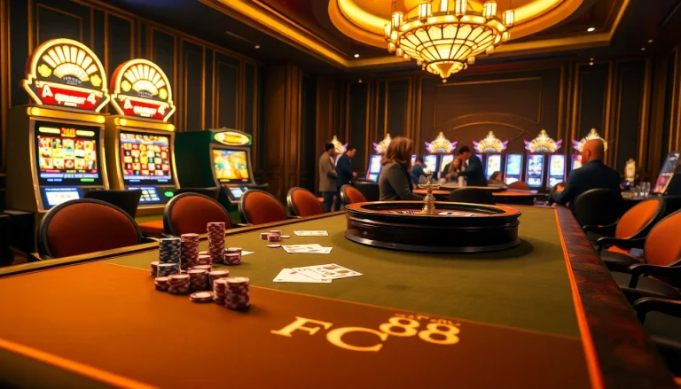 Experience the excitement of gambling at FC88 with vibrant casino games and luxurious ambiance.