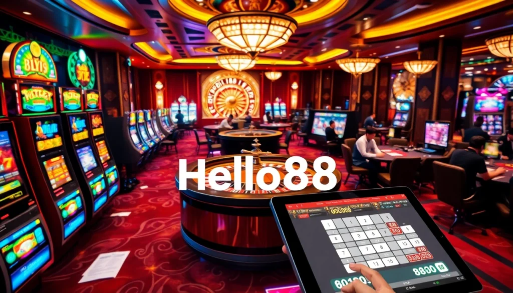 Experience thrilling wins at Hello88's premier online casino with vibrant gaming action.