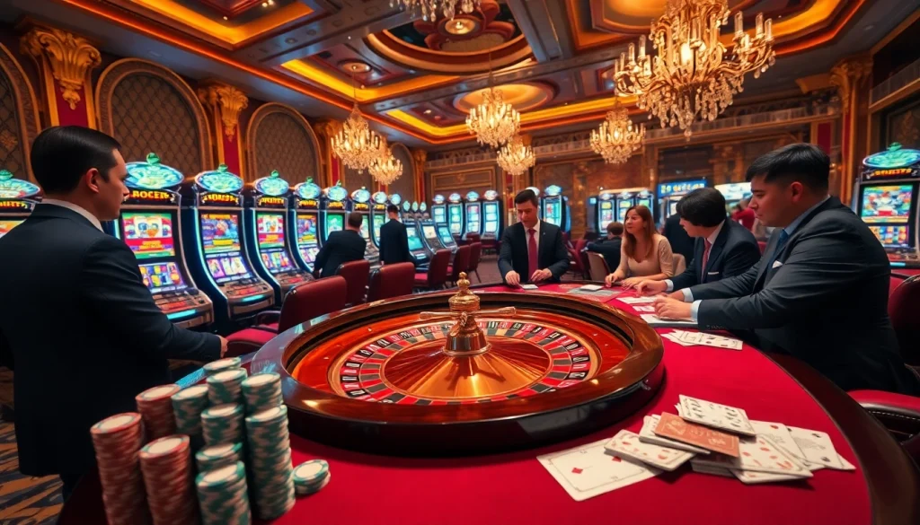 Players engaging with casino games at 888 now, highlighting excitement and professionalism.