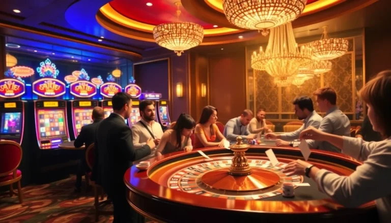 Dynamic gaming experience at AX88 with players winning at roulette and slots.