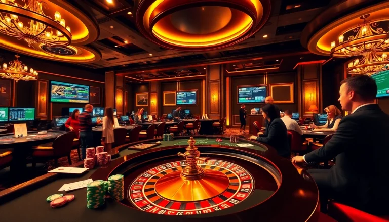 Experience the excitement of betting at https://6666bett.com.br with vibrant casino visuals featuring poker chips and roulette.