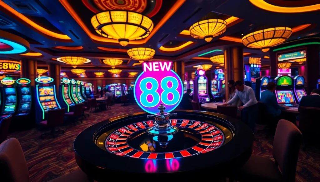 Enjoying a lively gaming session at new 88 casino with roulette and poker.