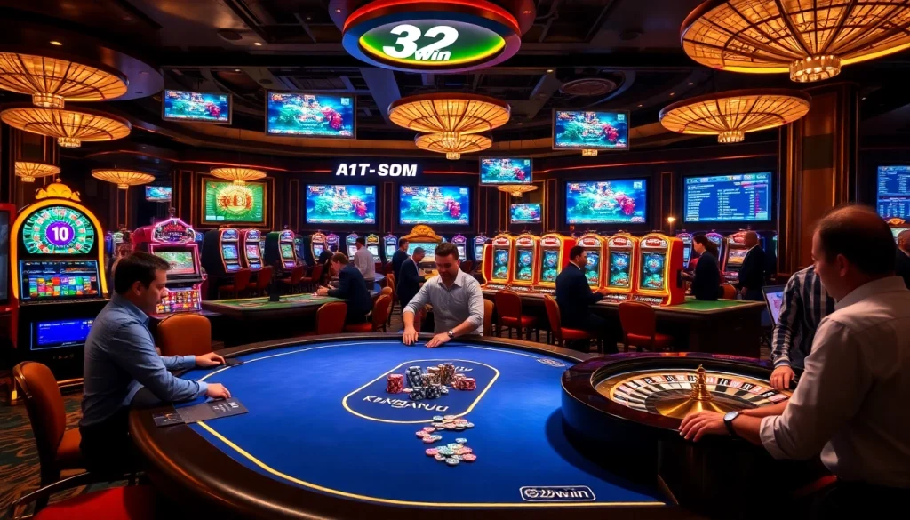 Experience excitement at 32win with thrilling casino games and vibrant visuals.