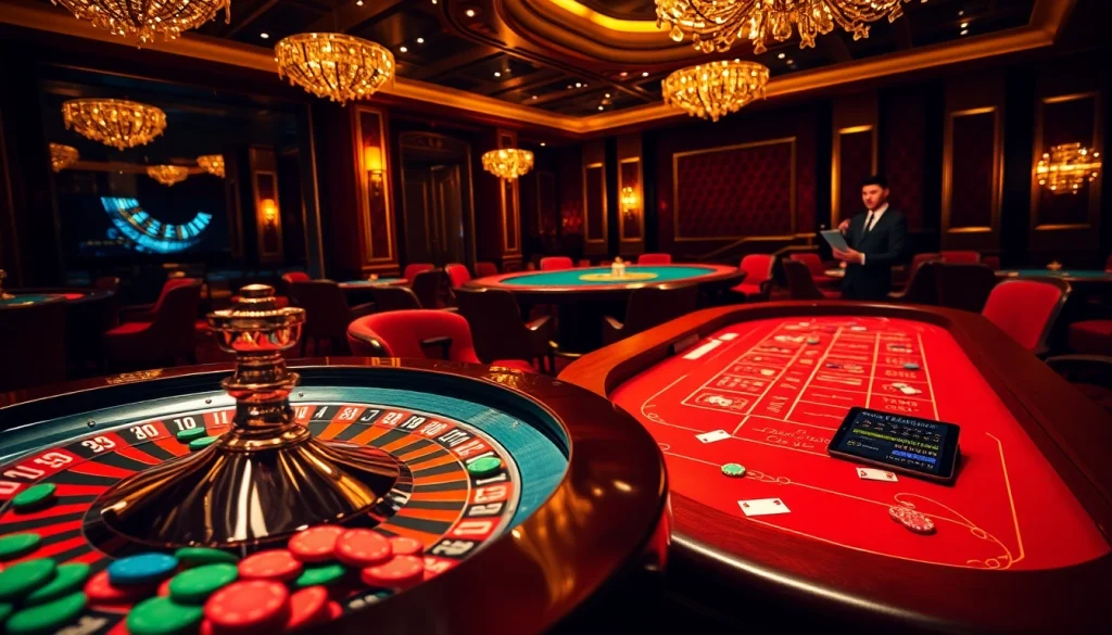 Experience the thrill of casino gaming at https://cm88.info/ with vibrant roulette and baccarat tables.