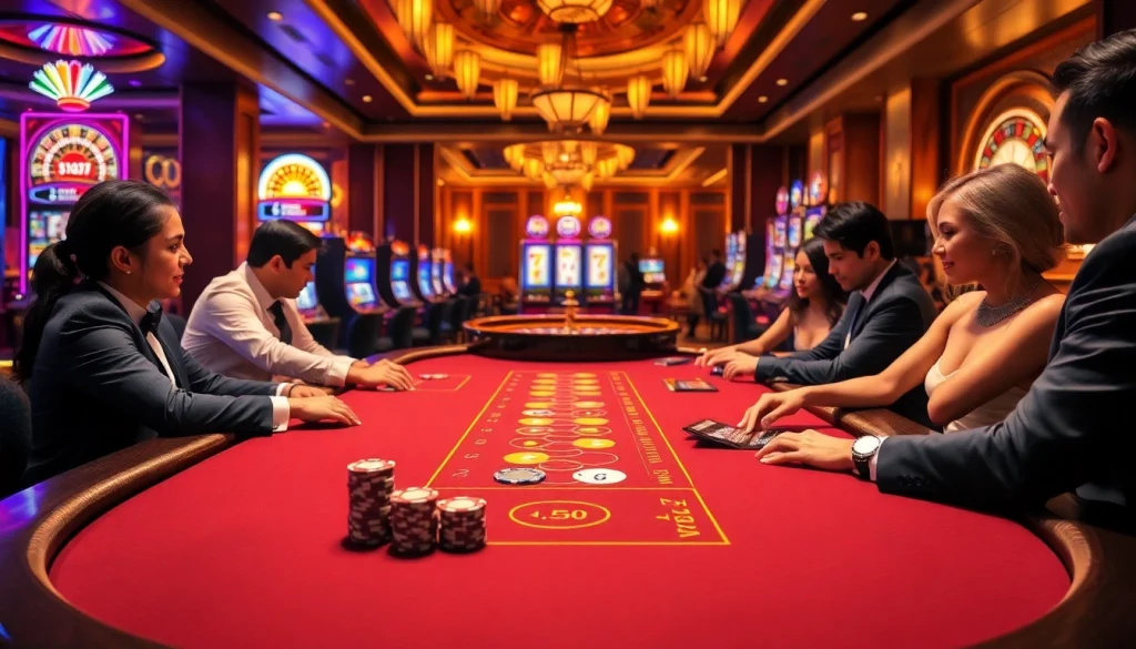 Experience thrilling poker action at kubet77, with vibrant chips and an exciting casino atmosphere.
