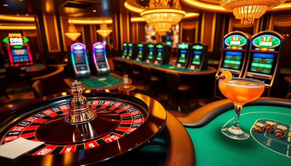 Experience the thrill of DR88's casino with vibrant tables and exciting betting action.