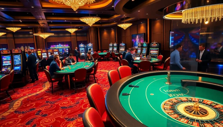 Experience the thrilling okwin gaming adventure with vibrant tables and captivating casino action.