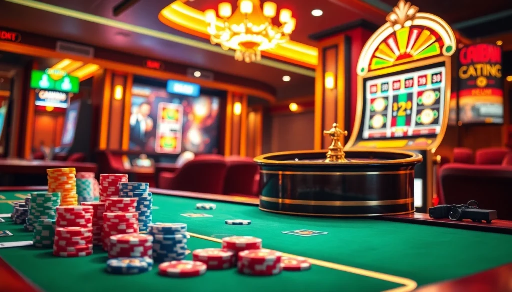 Experience the thrill of winning at Apiraja88 with casino tables, chips, and exciting slot machines.