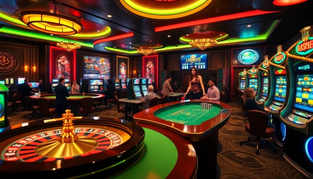 ABC8 offers an exciting online gambling experience with vibrant slot machines and interactive gaming.