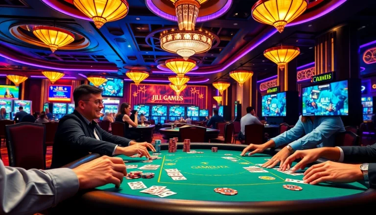 JILI poker chips and cards create excitement at a high-stakes casino table.
