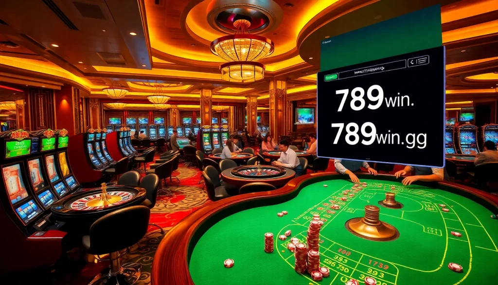 Experience dynamic gaming at https://789win.gg/ with engaging roulette and slot machines in a vibrant casino.