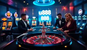 Experience thrilling gameplay at u 888 with high-stakes tables, vibrant slot machines, and luxury ambiance.
