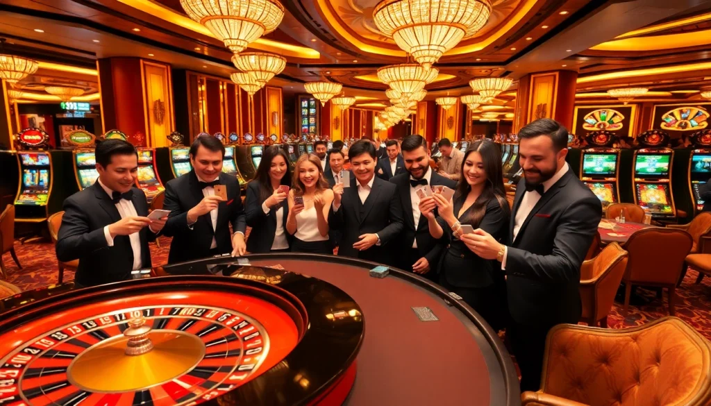 Experience thrilling gameplay with the refined atmosphere of https://mk8th.net/ showcasing a vibrant casino scene.