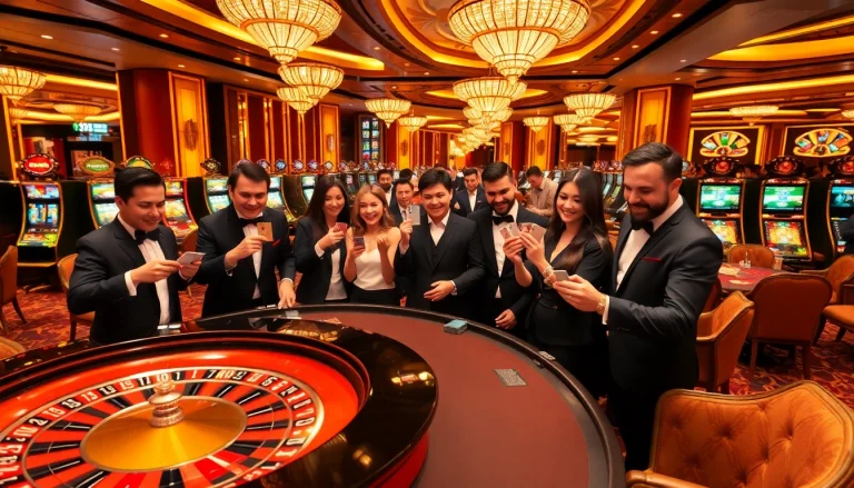 Experience thrilling gameplay with the refined atmosphere of https://mk8th.net/ showcasing a vibrant casino scene.