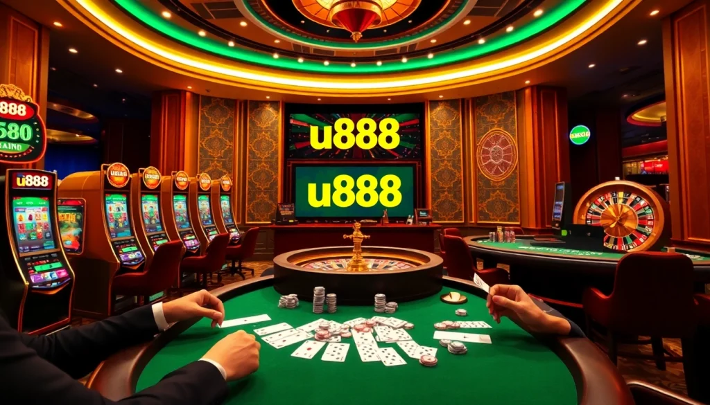 Experience thrilling u888 gambling action with vibrant slots and exciting poker tables.