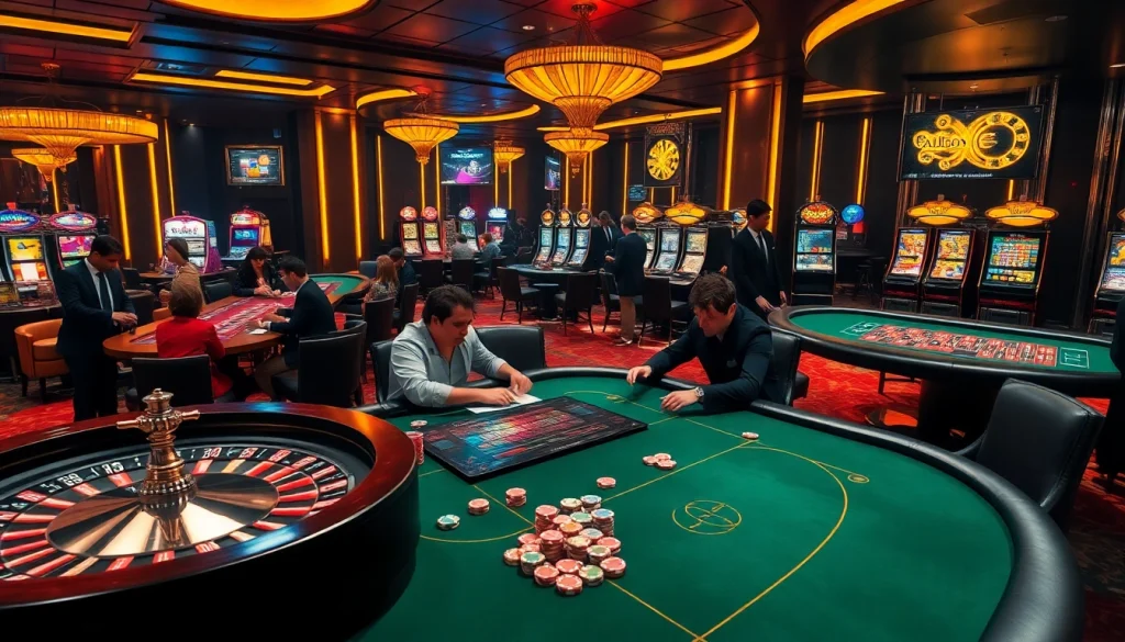 Exciting game action at casino tables showcasing C168 COM betting strategy for poker enthusiasts.