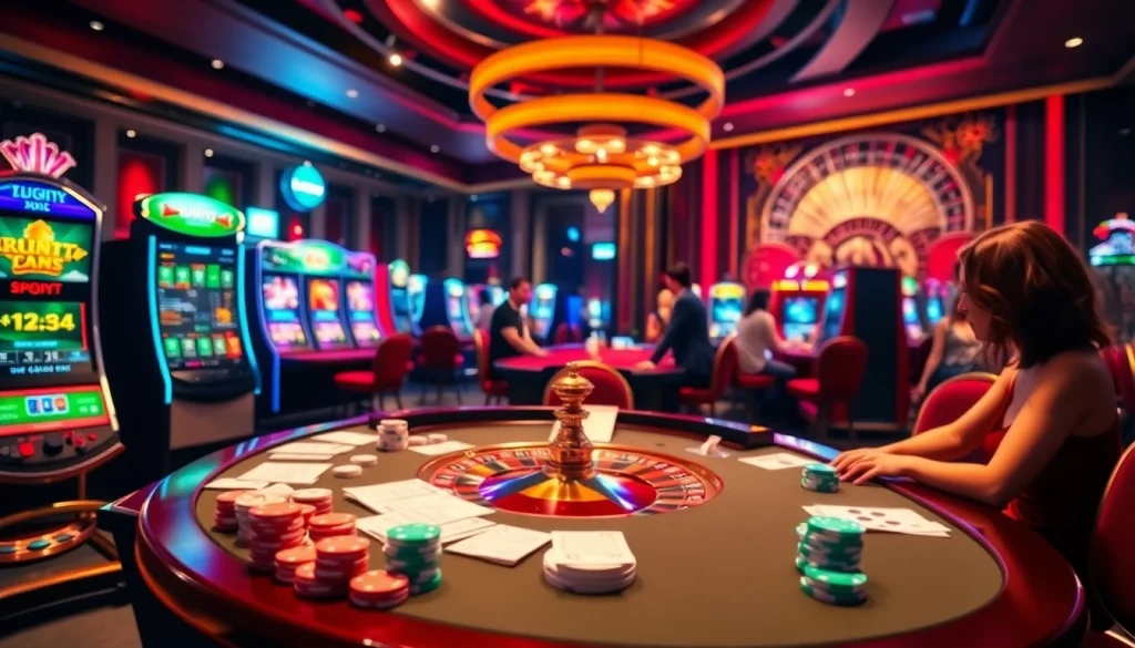 Experience thrilling casino action at https://kuwinblog.com/ with vibrant gaming tables and slot machines.