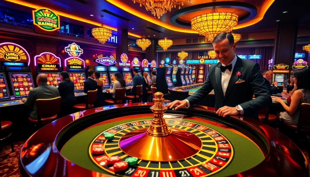 Trải nghiệm cảm giác hồi hộp của các trò chơi cược cao tại 24kclub với những yếu tố casino sang trọng.