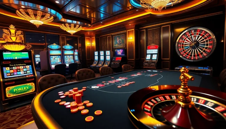 Enjoy thrilling online gambling at https://mk8th.net/ with an elegant casino scene featuring poker and roulette.