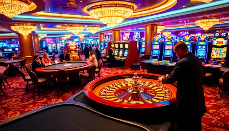 Experience the excitement at TG777's luxurious online casino filled with vibrant action.