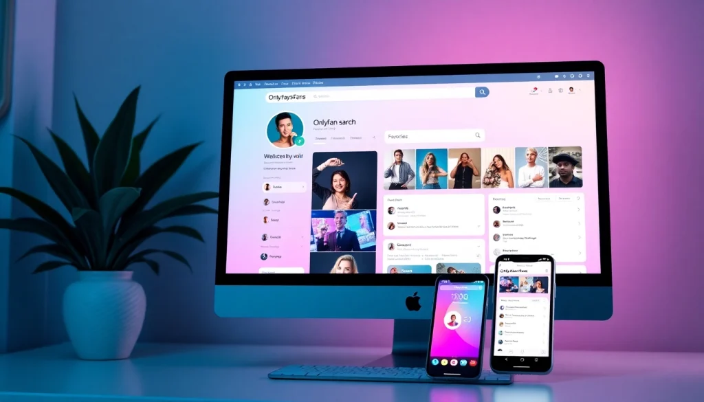 OnlyFans Search interface showcasing advanced filters and user-friendly design.