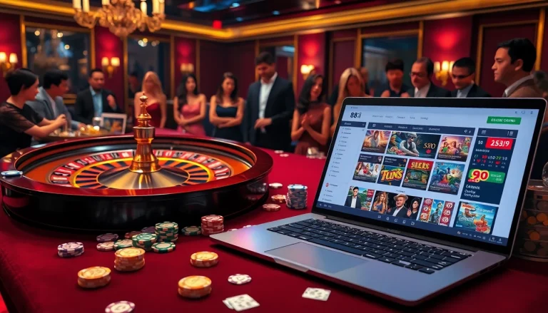 Players enjoying the excitement of roulette and cards at 88i casino.