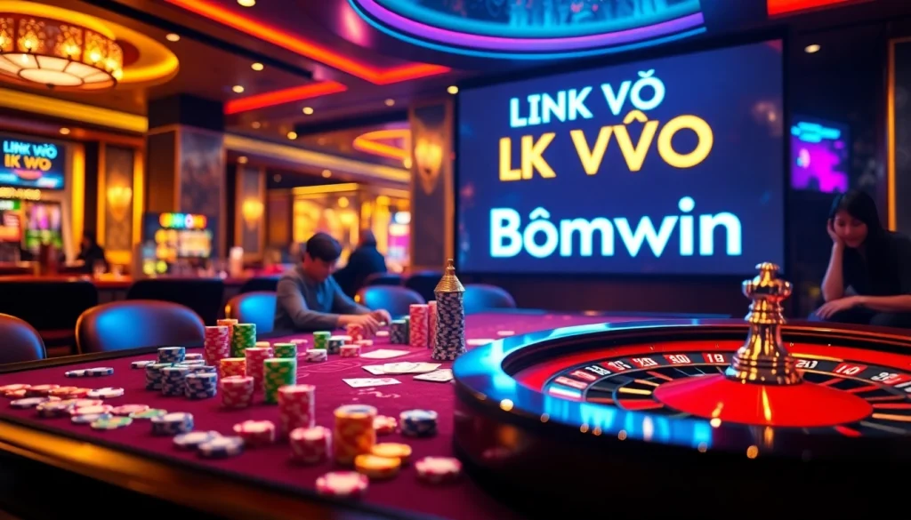 Experience LINK VÀO Bomwin with vibrant casino tables and exciting gameplay.