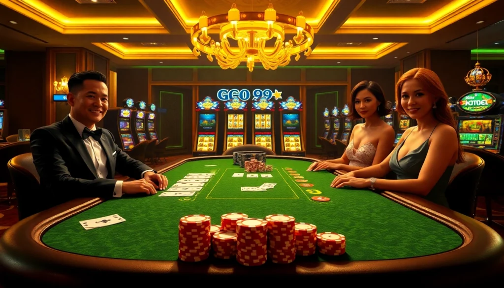Experience the thrill with the nhà cái GO99 online casino interface featuring high-stakes poker.